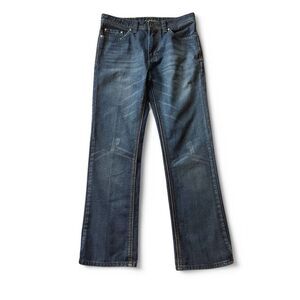 Carbon Boot Men's Relaxed Straight Leg Blue Denim Jeans Size 30×32